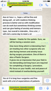 A feedback from a Medical Doctor, Surgeon – Homeopathic Treatment by Hussain Kaisrani