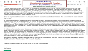 Treatment of Reducing Lungs Capacity, Stomach Swelling, High Blood Pressure, Uric acid, High Cholesterol Levels and Increasing Triglycerides – Feedback
