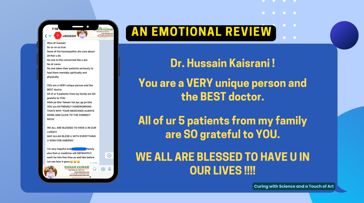 Best Homeopathic Doctor heals mentally, psychologically, emotionally, spiritually and physically – Review