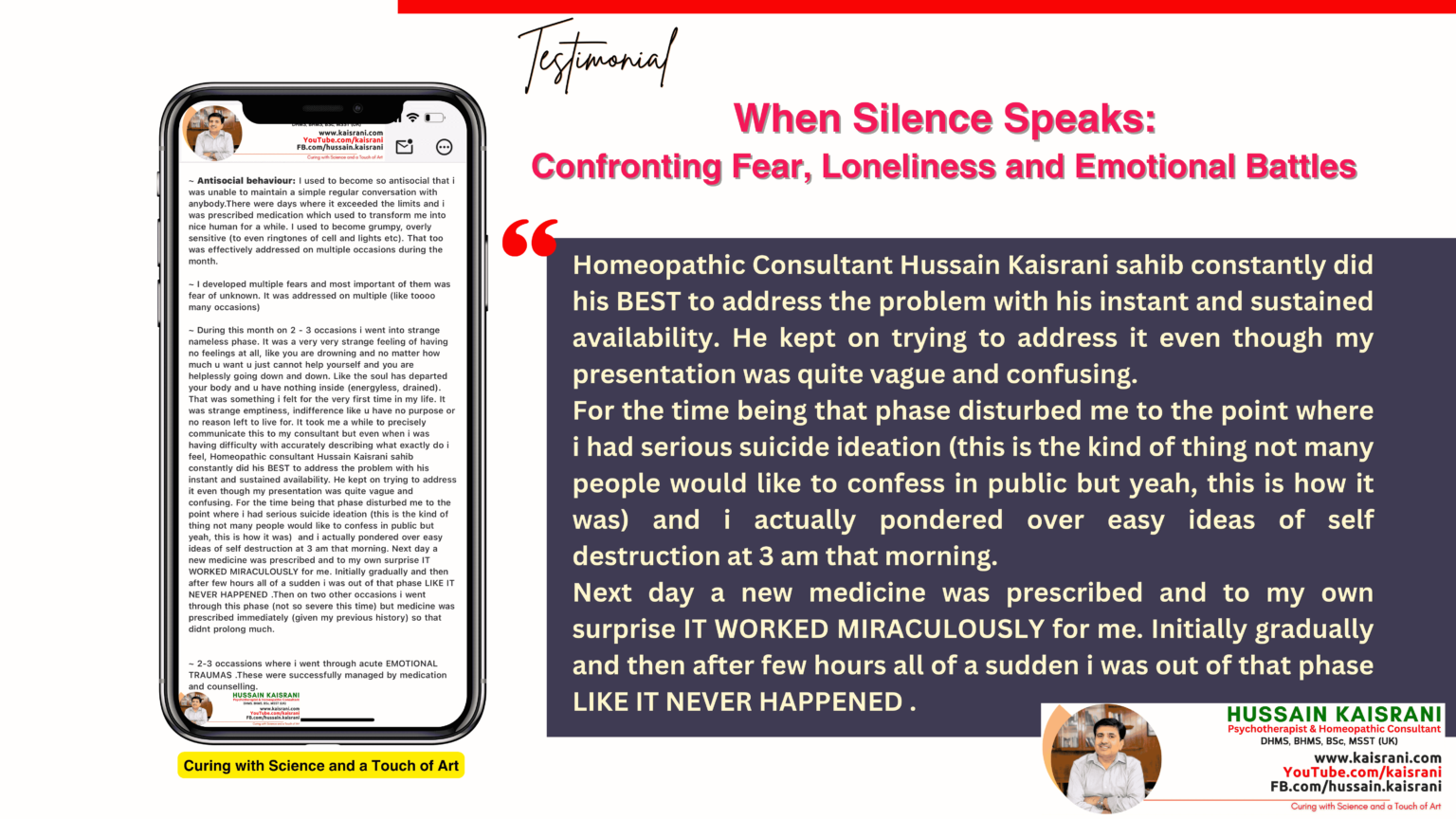 Overcoming Antisocial Behavior, Fear, and Suicidal Thoughts: My Personal Journey of Healing