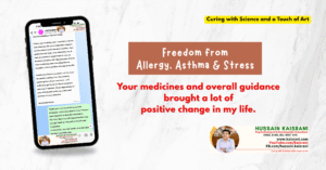 Thanks for Kind Support and Homeoapthic Treatment – Feedback