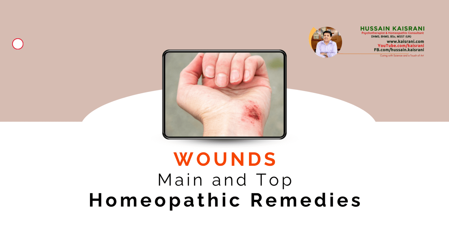 WOUNDS – Main and Top Homeopathic Remedies
